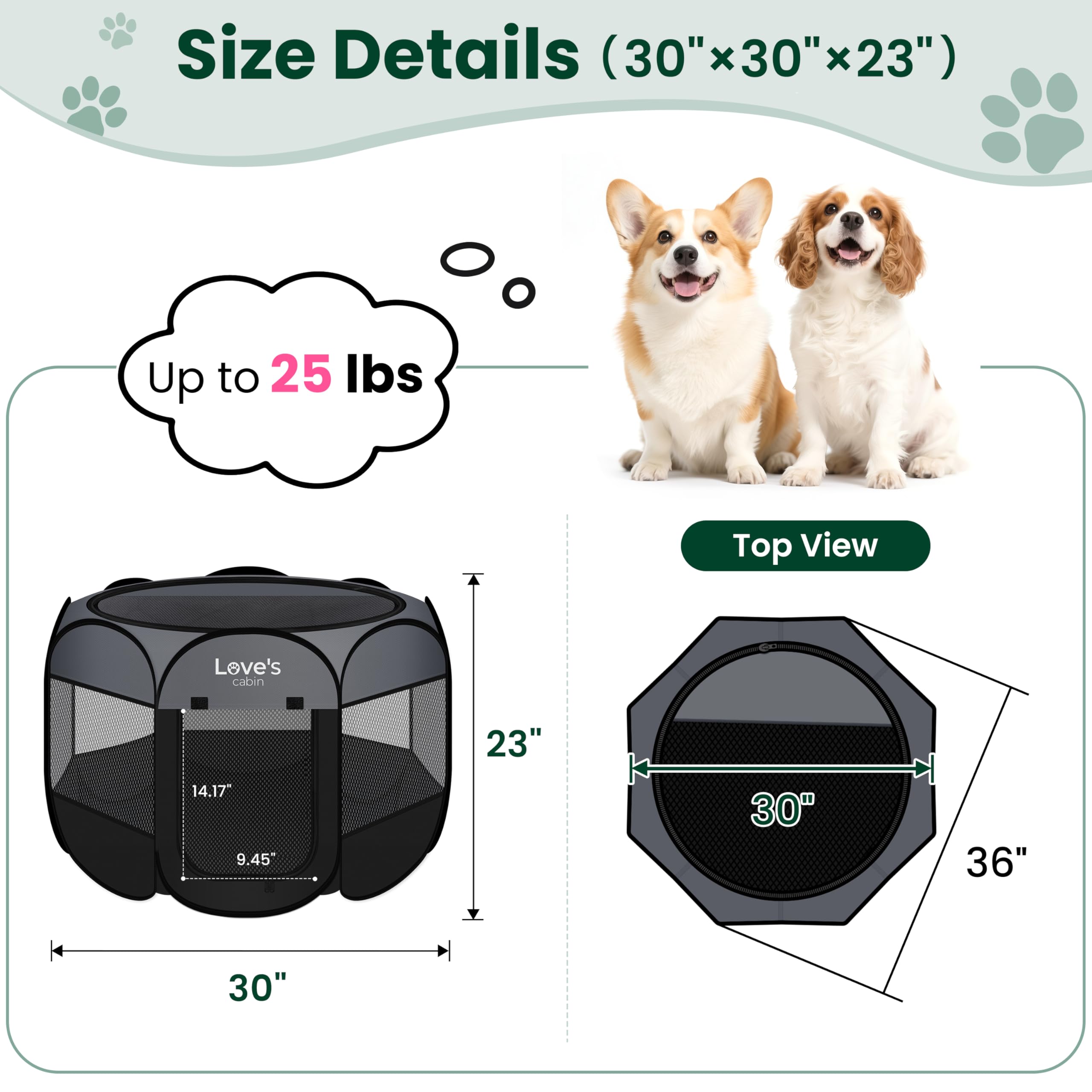 Love's cabin removable zipper-top allows indoor shade when needed