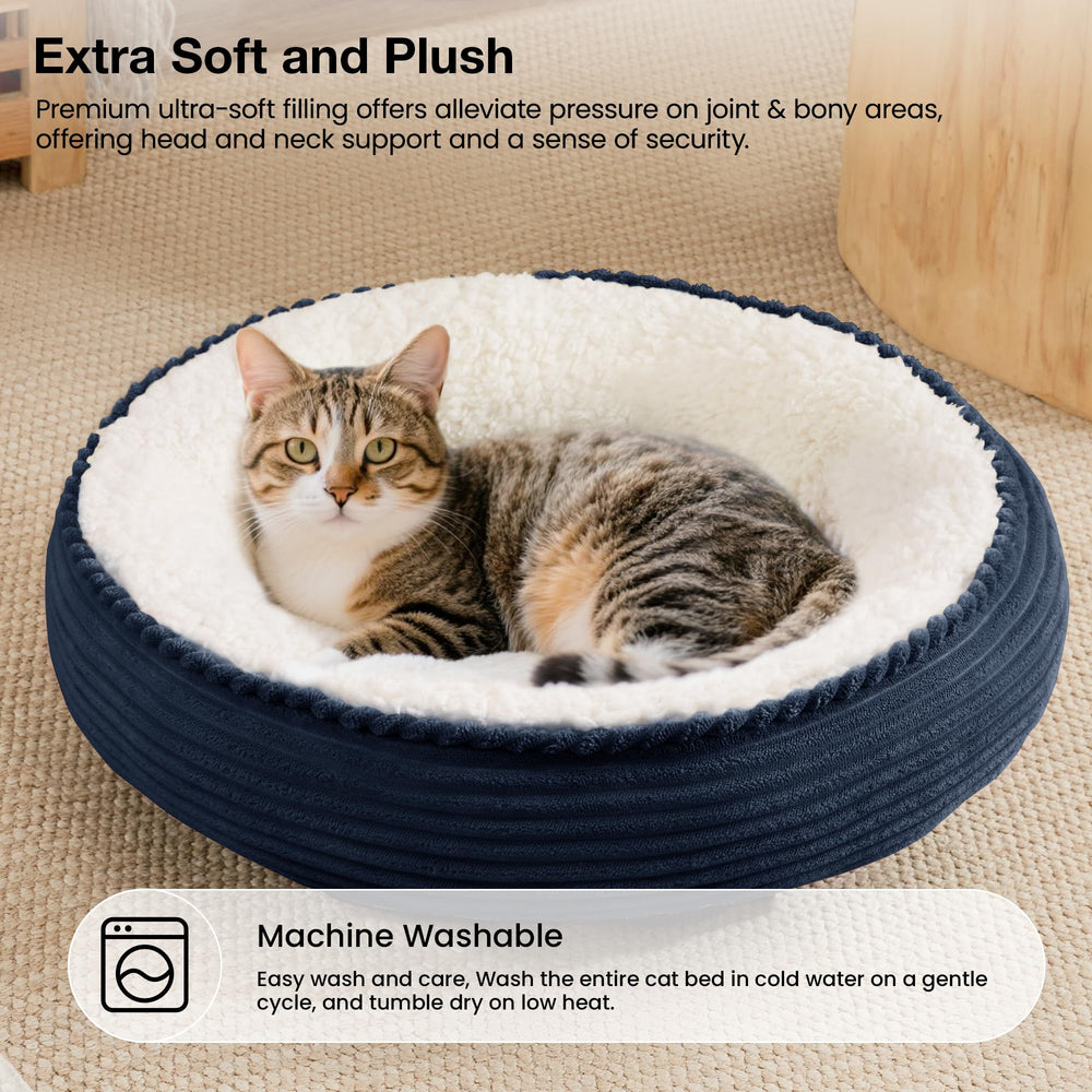 Love's cabin navy stripe machine washable for easy care and reuse.