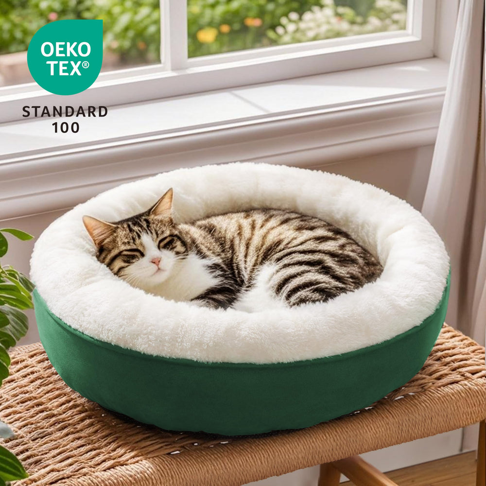Love's cabin round bed ready for cozy naps at home