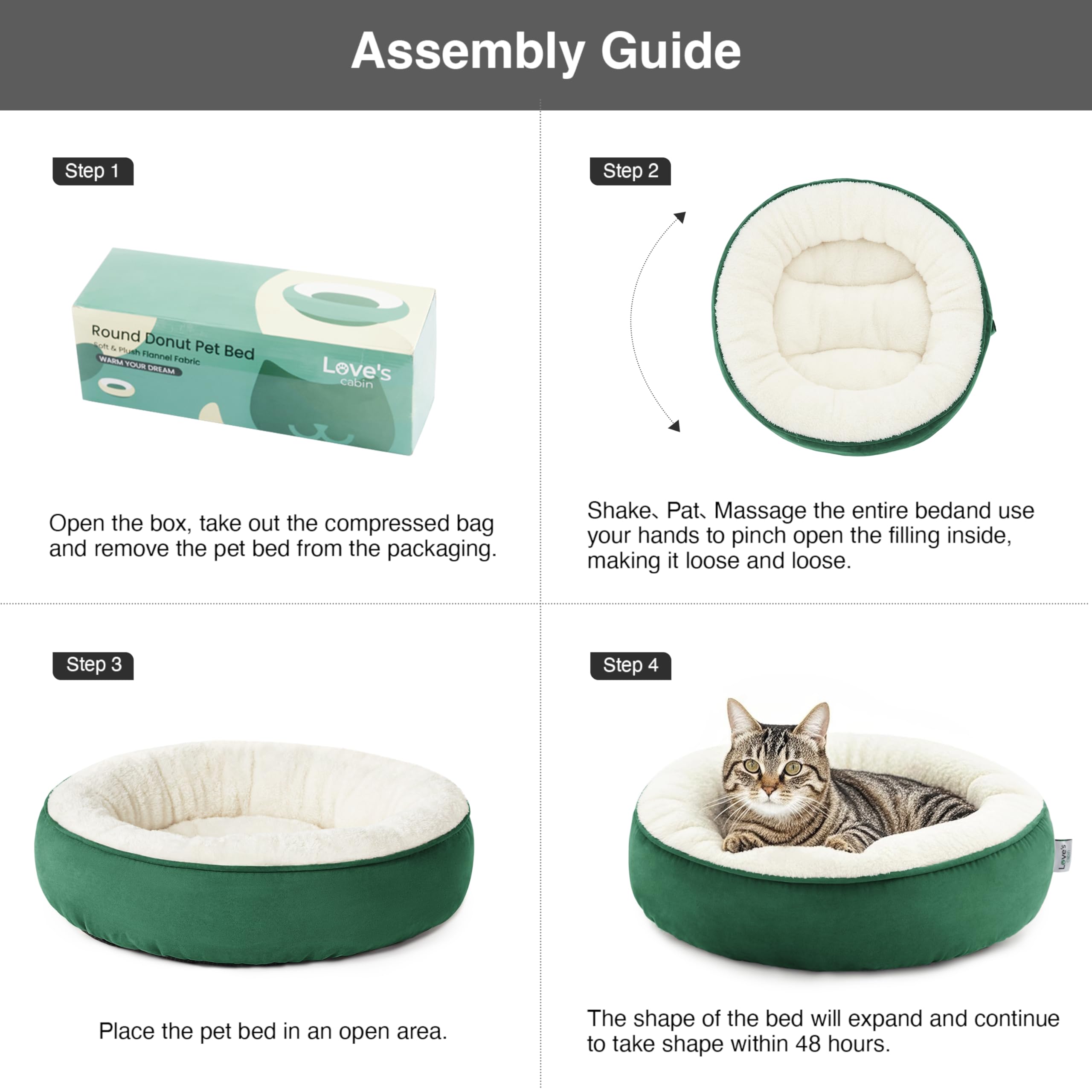 Love's cabin machine-washable bed stays fresh with gentle cycle