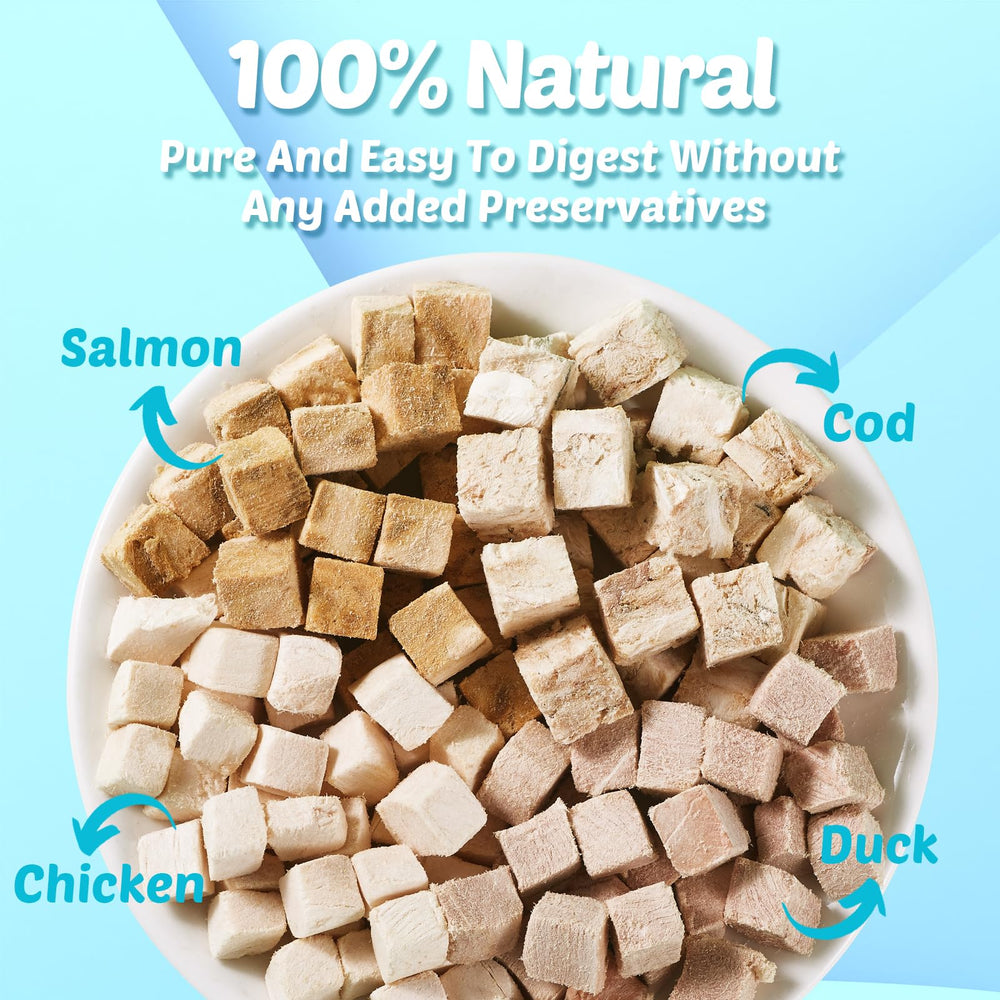 Loves4Pets Turtle Food with freeze-dried cod supports balanced nutrition for growing turtles.