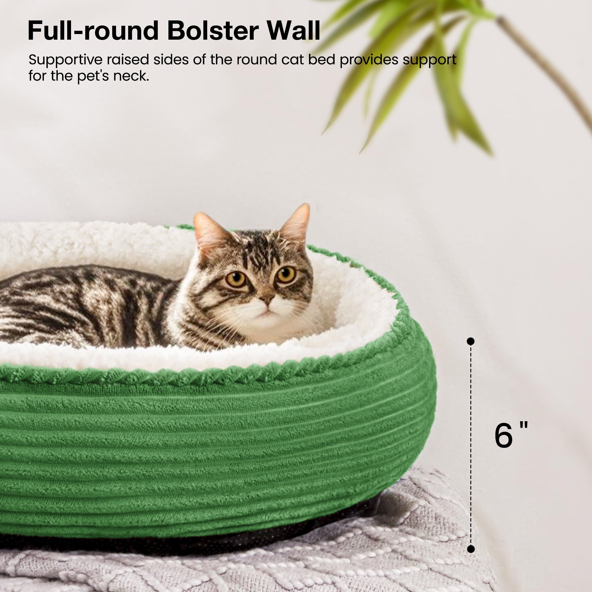 Love's cabin round bed non-slip bottom demonstrates stable placement