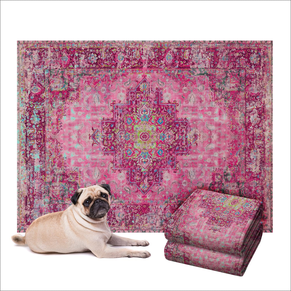 LOVEWAG pads floor decor look with Mystic Fuchsia while protecting floors.