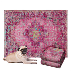 LOVEWAG pads floor decor look with Mystic Fuchsia while protecting floors.