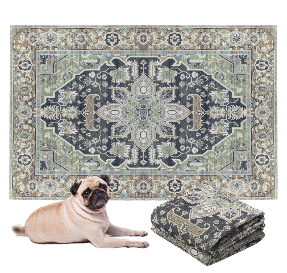 Lovewag Pets decorative floor-mat pee pad blending with home decor
