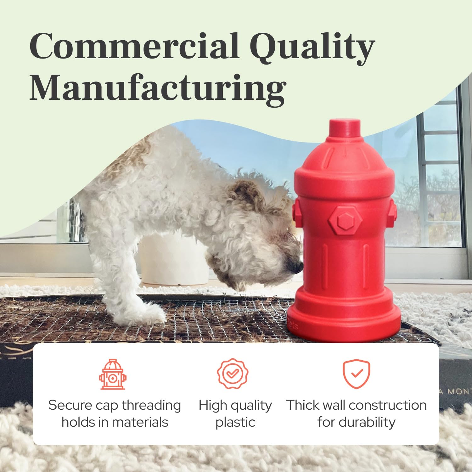 Lovewag Pets durable-plastic visuals emphasize lightweight yet sturdy construction.