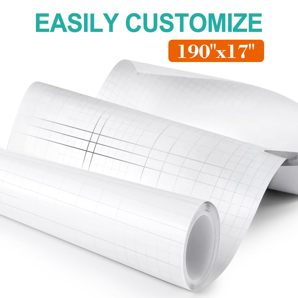 Lovinch easy-apply grid lines aid precise sizing for custom fit.