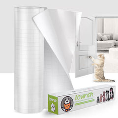 Lovinch thickened vinyl cat scratch protector on sofa edge for durable claw protection