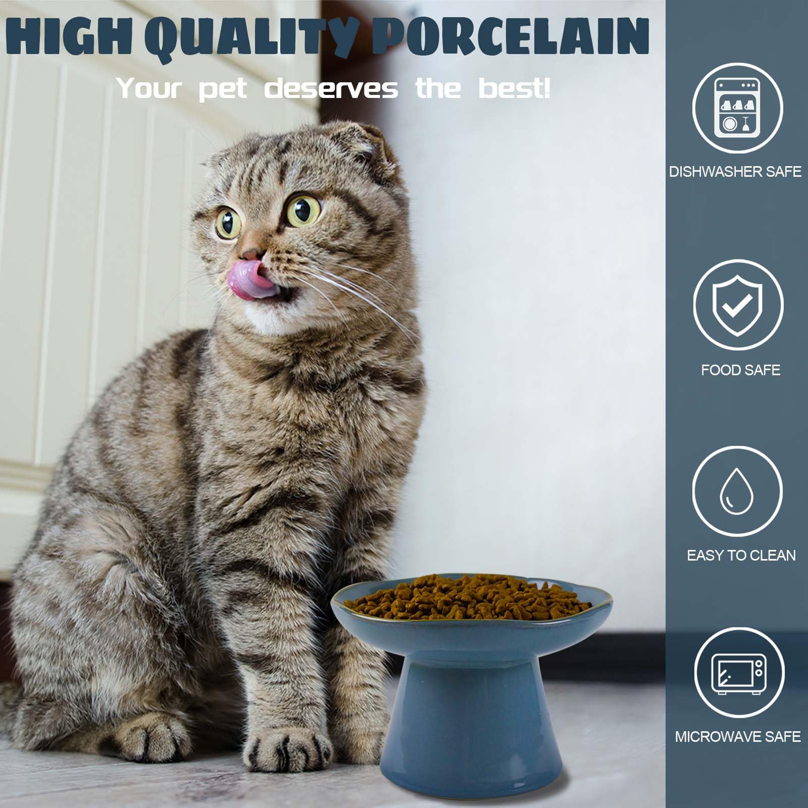 LOVINFURBABY ceramic bowl is dishwasher-safe for easy cleaning