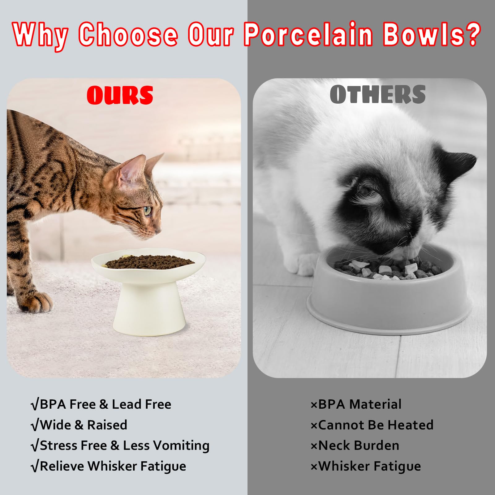 LOVINFURBABY white ceramic design complements any feeding area
