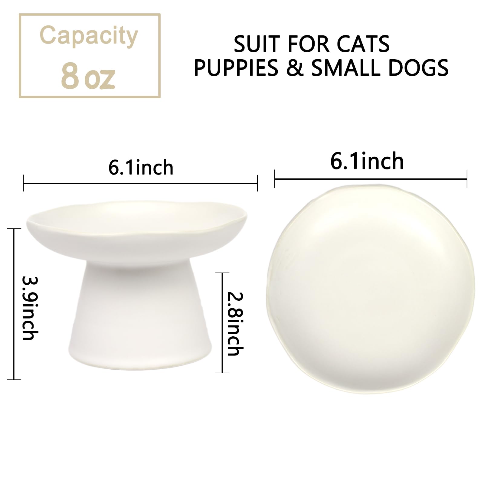 LOVINFURBABY elevated feeding stand supports comfortable posture for cats
