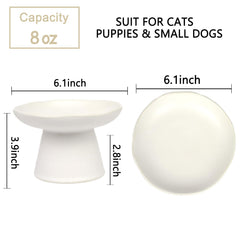 LOVINFURBABY elevated feeding stand supports comfortable posture for cats