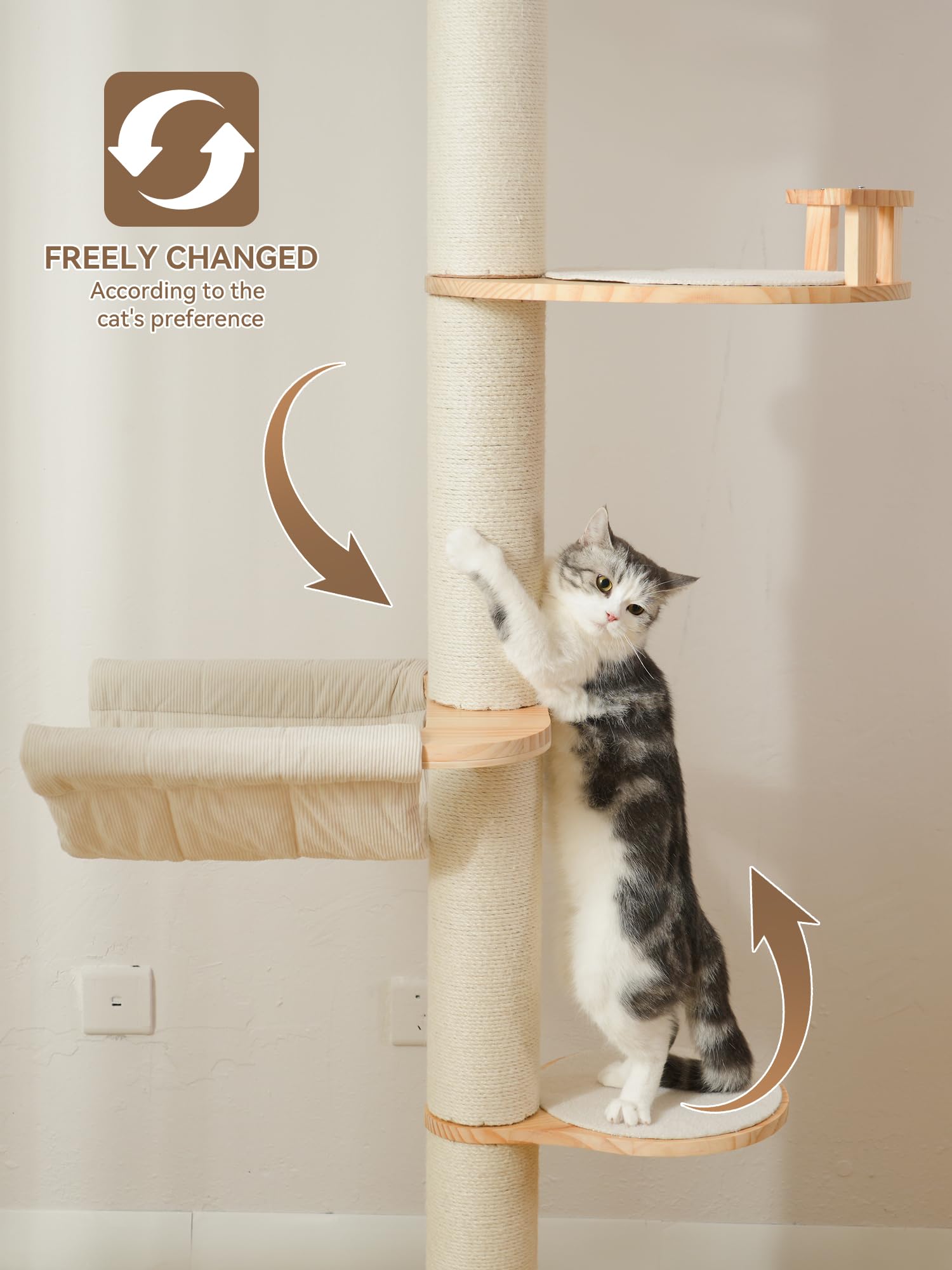 LOVINFURBABY stable base reduces wobble for confident multi-cat play sessions.