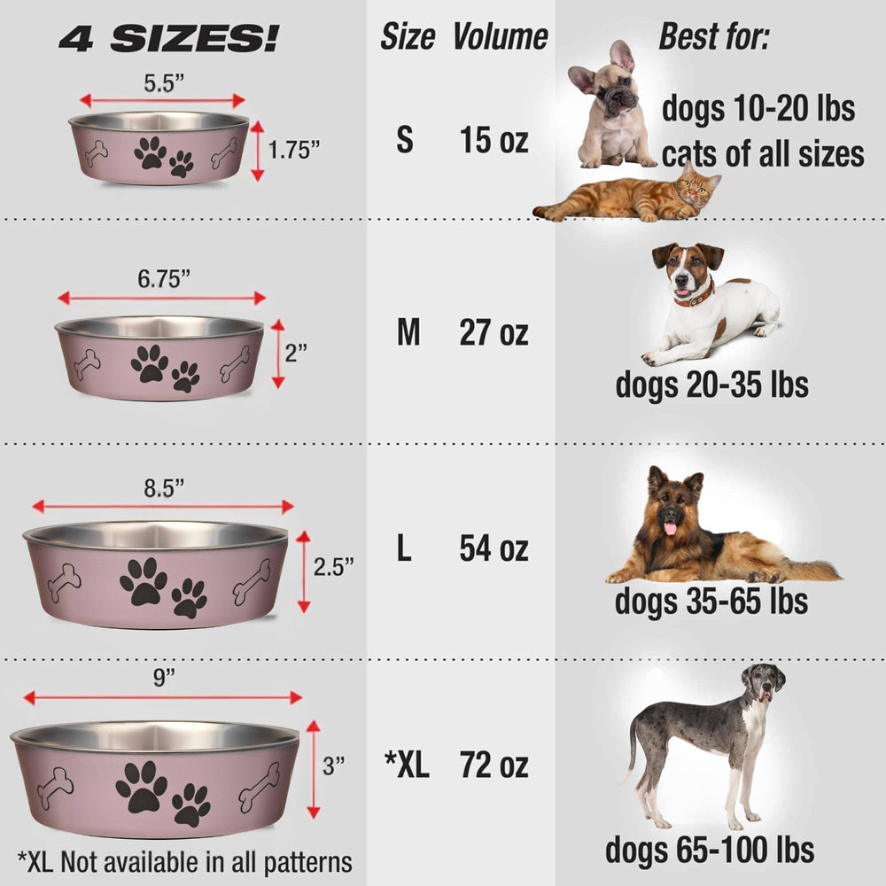 Loving Pets Bella Bowl cat-and-dog-use: versatile for dogs and cats of various sizes.