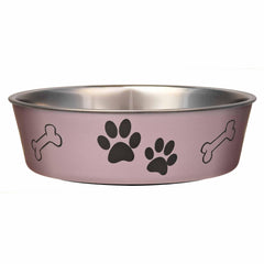Loving Pets Bella Bowl stainless-steel-54oz: durable, rust-resistant feeding bowl for home or travel.