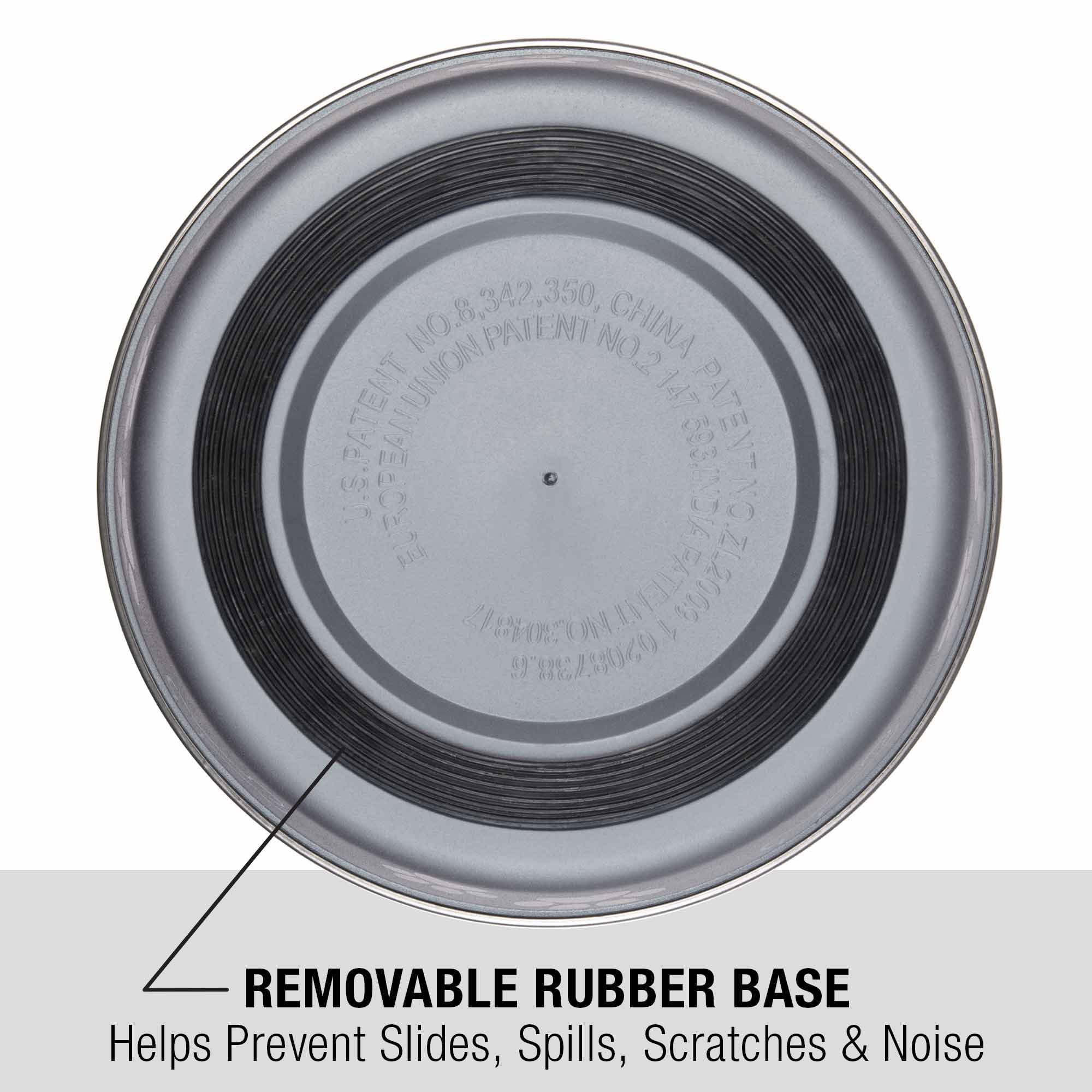 Loving Pets Bella Bowl stainless-steel interior is hygienic and easy to clean.