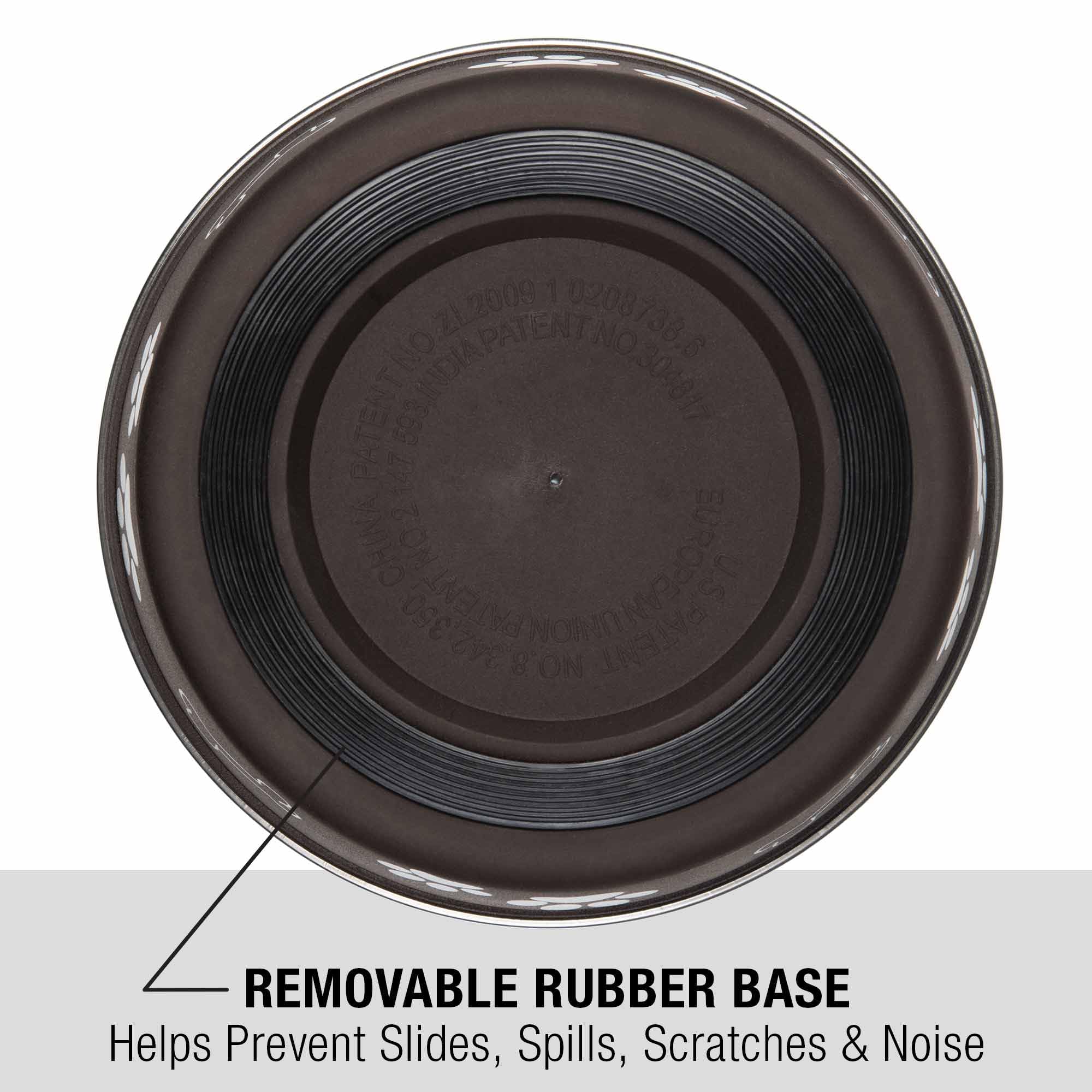 Loving Pets Bella dog bowl rubber-base anti-slip stability during meals