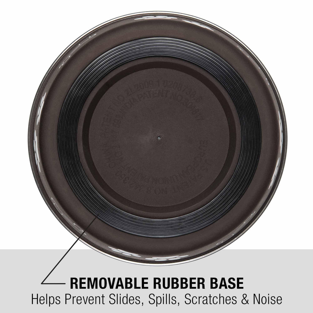 Loving Pets Bella dog bowl rubber-base anti-slip stability during meals