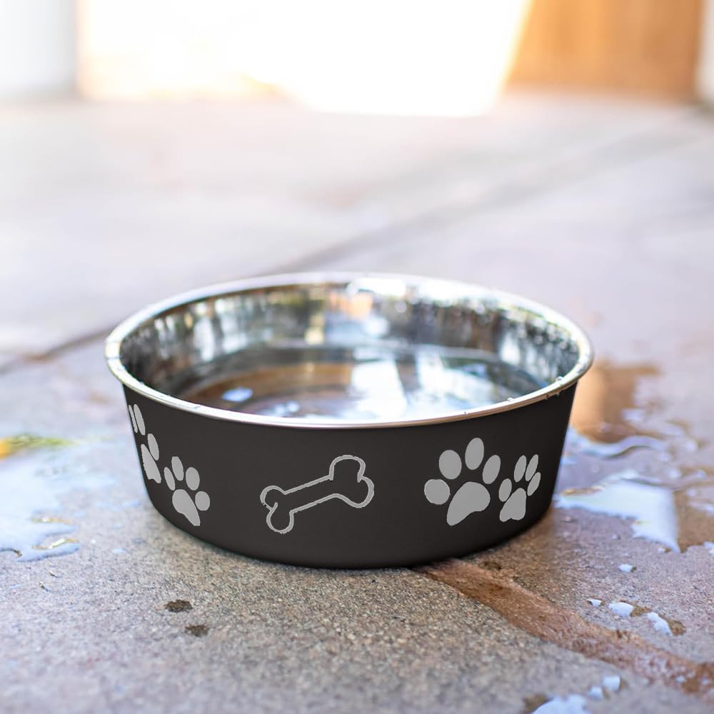 Loving Pets Bella small-size espresso bowl suitable for small dogs