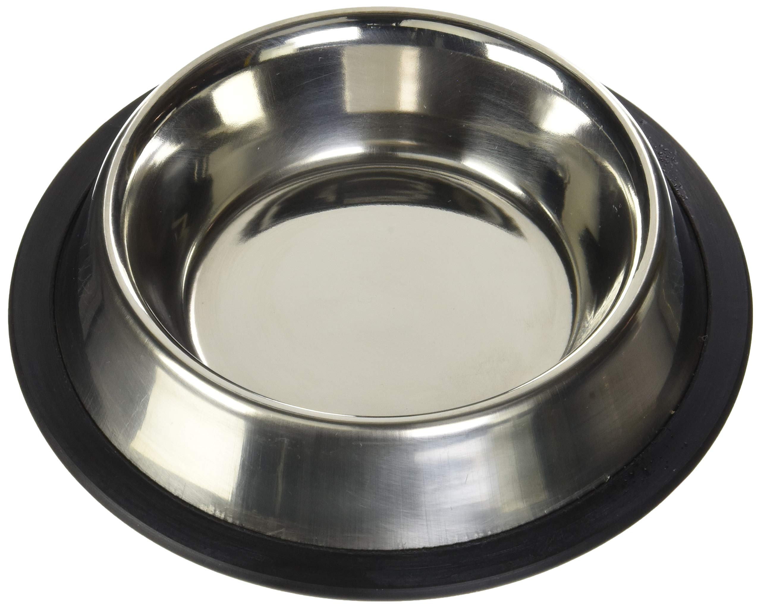 Loving Pets no-tip dog bowl 8oz side view reduces spills during feeding.