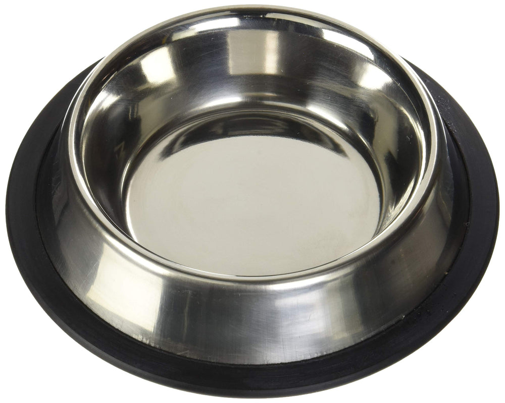 Loving Pets no-tip dog bowl 8oz side view reduces spills during feeding.