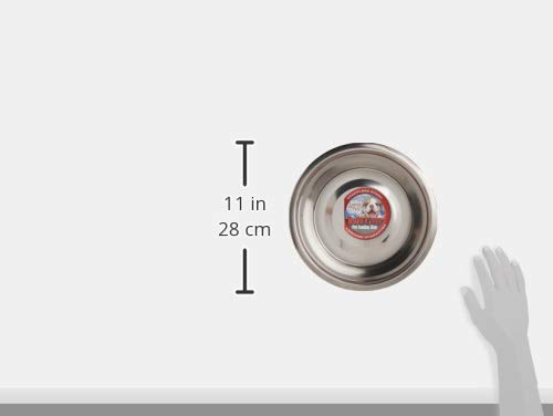 Loving Pets stainless bowl on dishwasher rack, convenient, dishwasher-safe