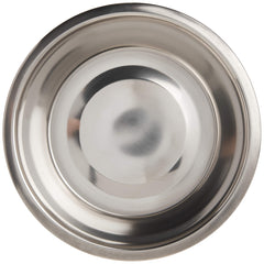 Loving Pets stainless steel bowl close-up shows mirror finish and easy-to-clean surface
