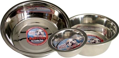 Loving Pets standard stainless dish bowl close-up showing durable rust-resistant steel for easy cleaning.