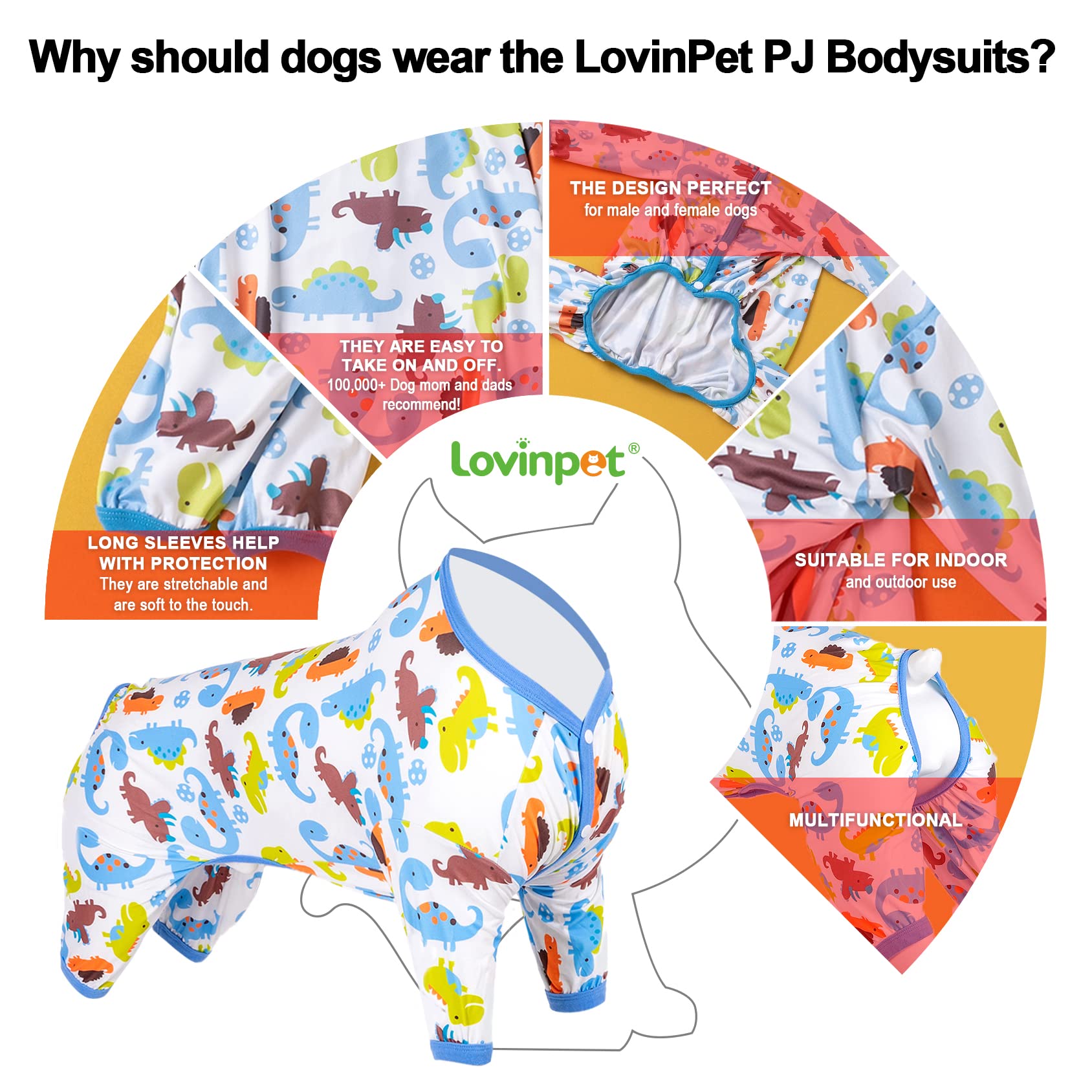 LovinPet anxiety-relief pajamas delivering gentle pressure for calmness