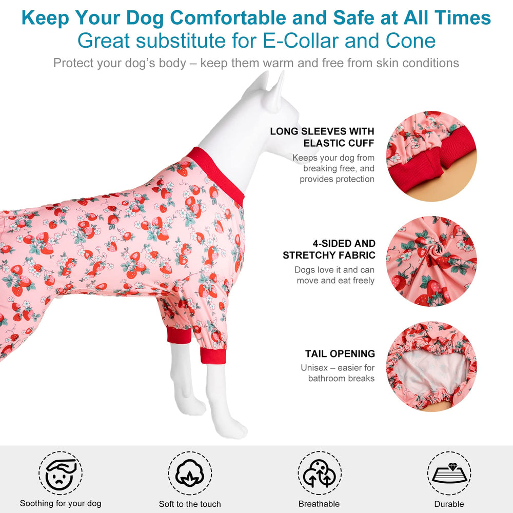LovinPet big dog pajamas breathable-soft material promotes comfort in all seasons.