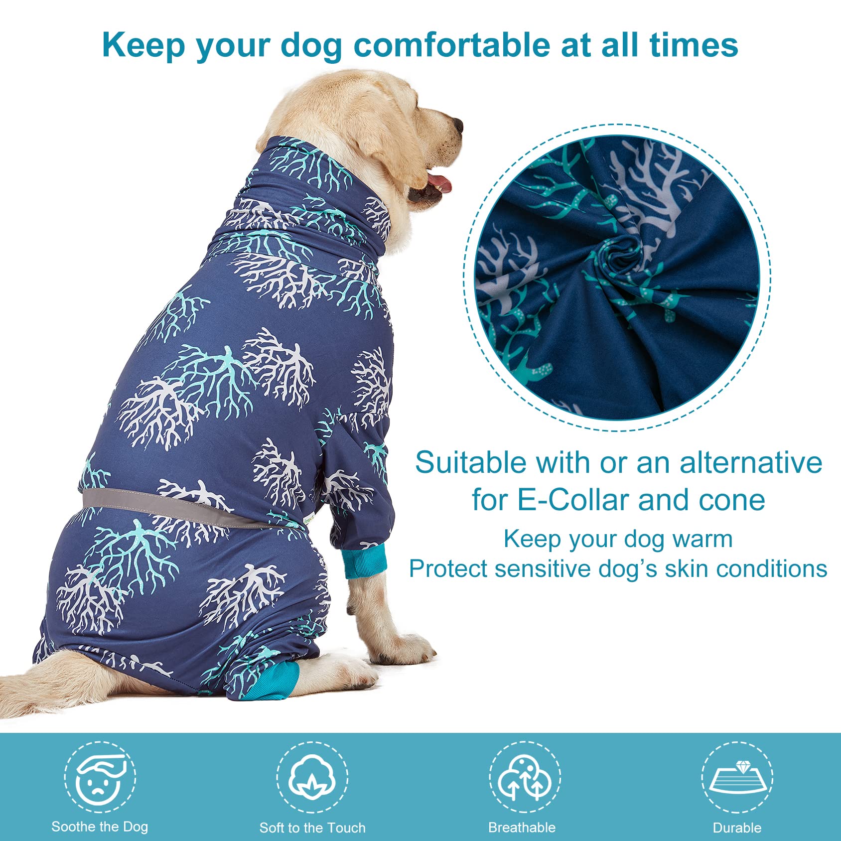 LovinPet boxer dogs onesie highlighting anxiety relief through cozy design.