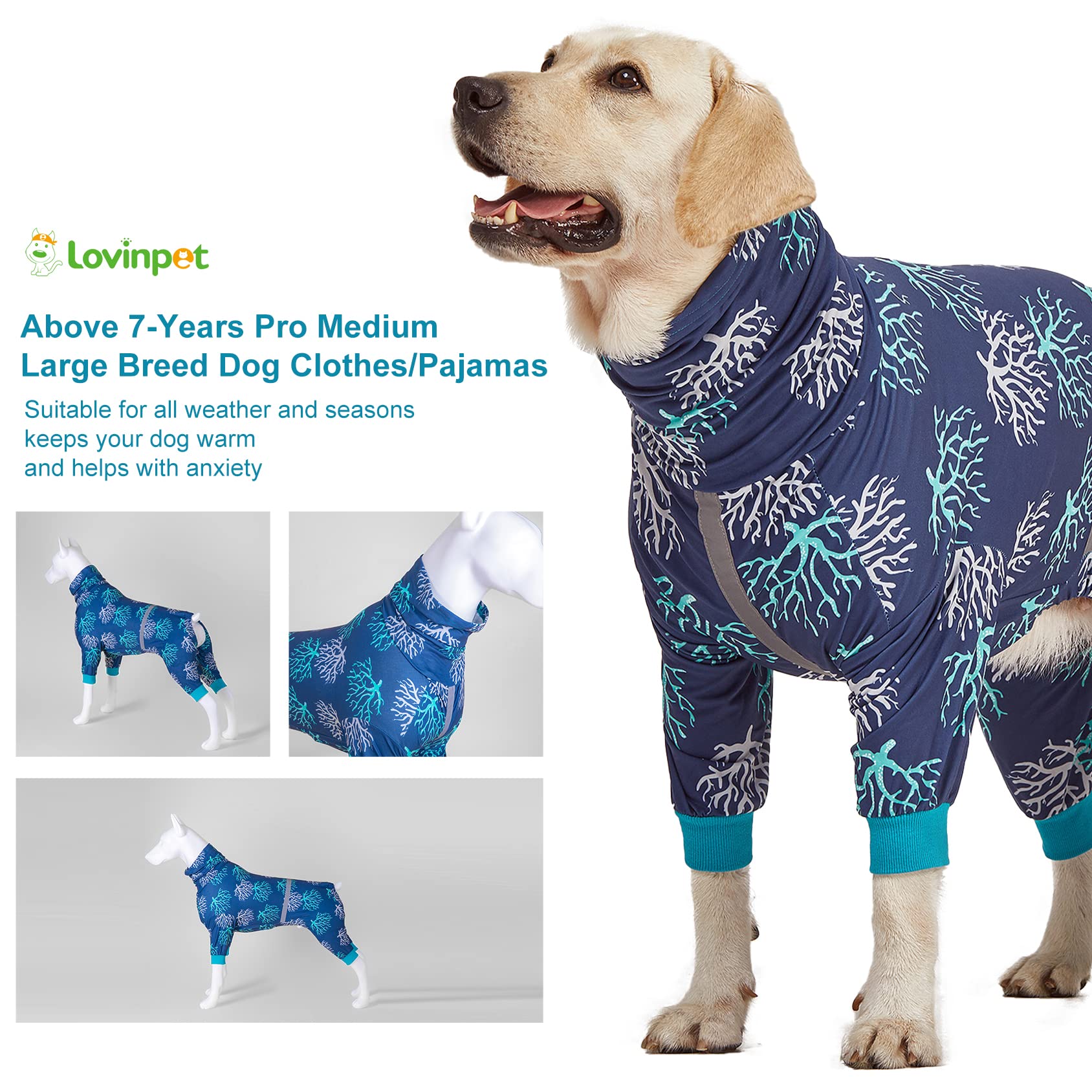 LovinPet boxer dogs onesie made from lightweight stretchy fabric for movement.