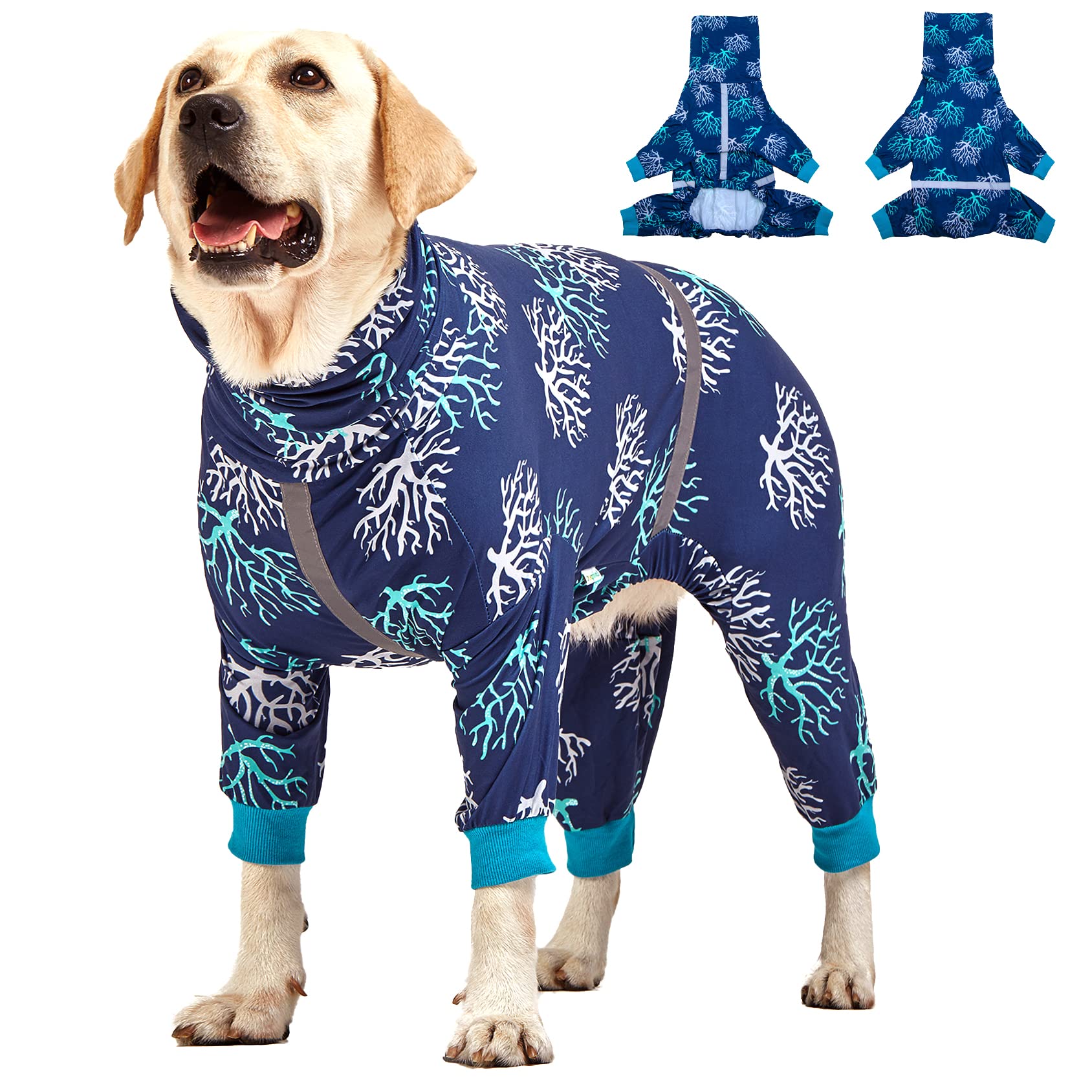 LovinPet boxer dogs onesie with UV protection for outdoor comfort.
