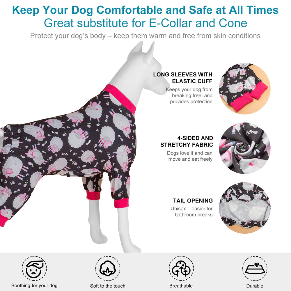 LovinPet Doberman Pajamas size-guide close-up helps finding a comfortable fit