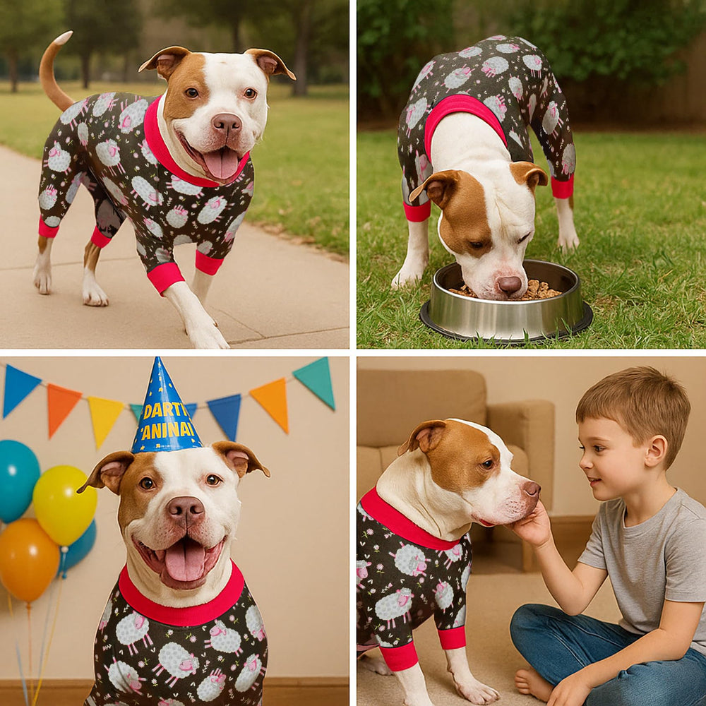 LovinPet Doberman Pajamas wash-and-wear fabric offers easy cleaning