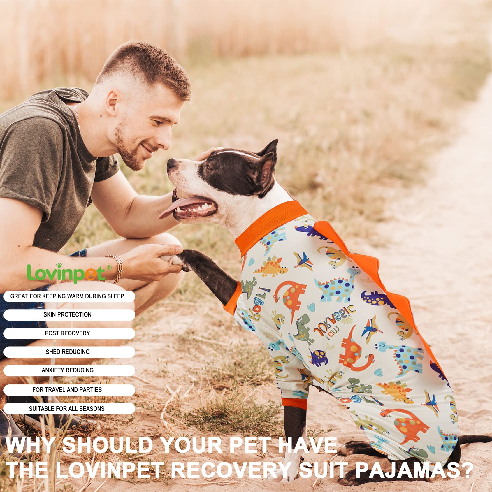 LovinPet dog pajamas large party-wear look for easy styling.