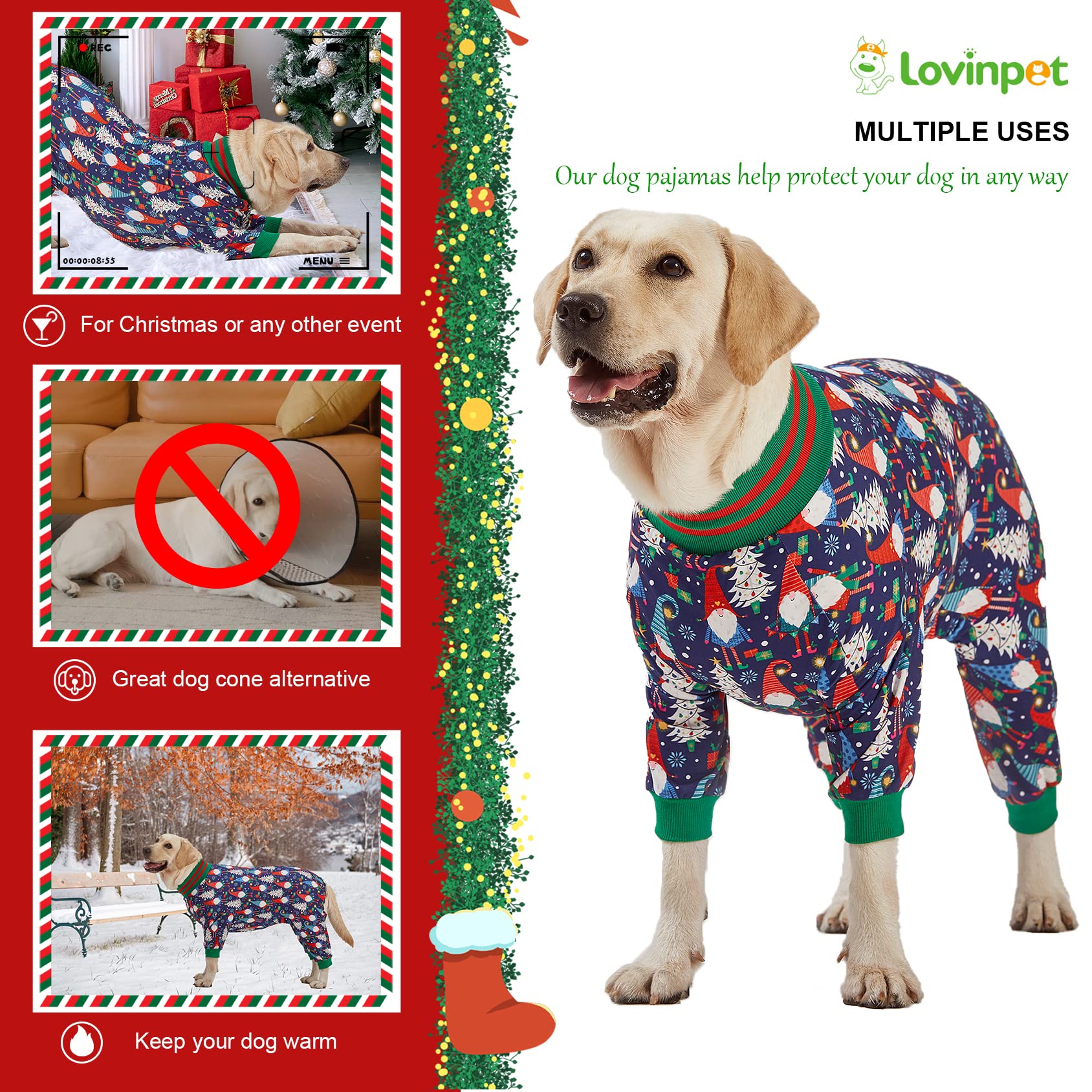 LovinPet dog pajamas lifestyle photo illustrates versatile home wear for pets