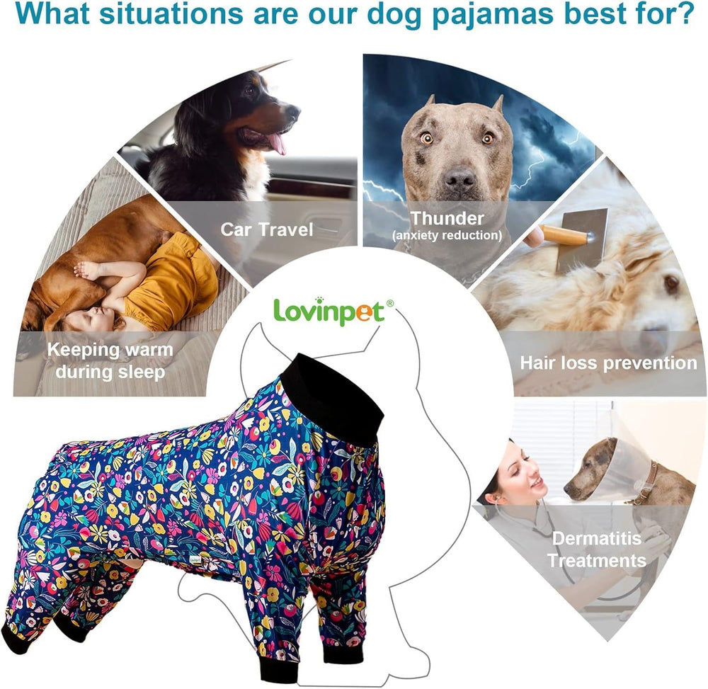 LovinPet dog pajamas provide sun protection and warmth for outdoor activities.