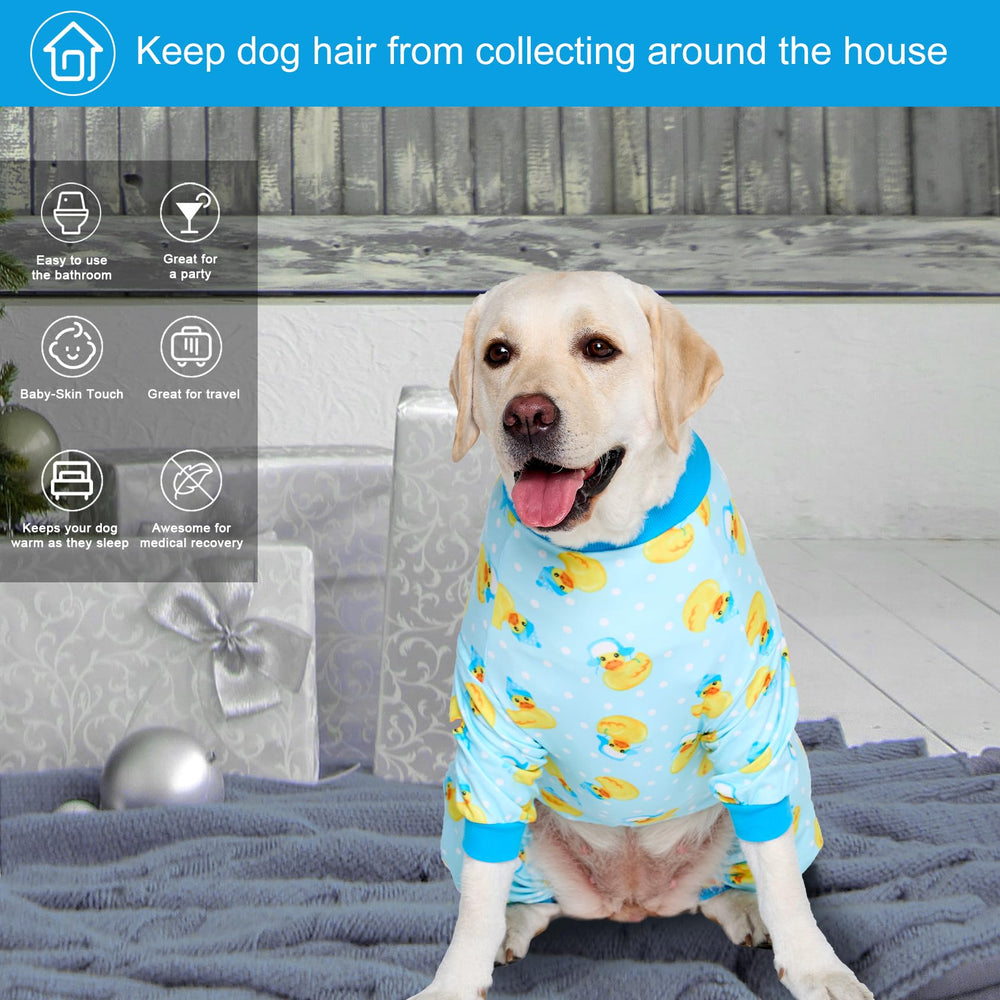 LovinPet rubber-ducks print pjs; adds playful style during lounging.