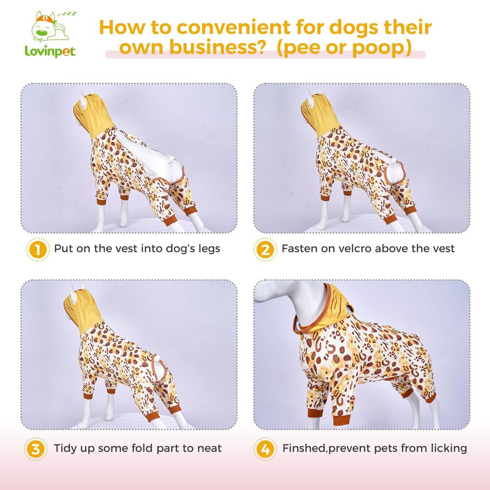 LovinPet dog recovery suit patterned gift XXL style option.