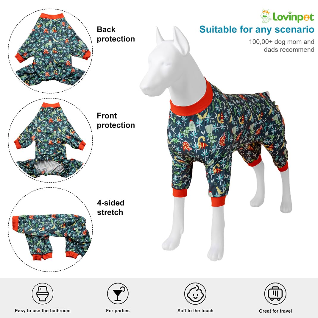 LovinPet dinosaur print onesie ideal for parties and photos.