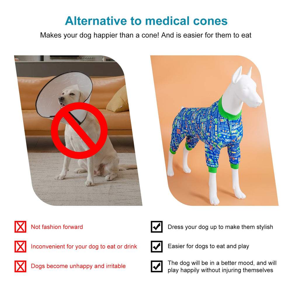 LovinPet four seasons dog onesie designed for indoor and outdoor wear.