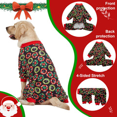 LovinPet holiday joy print close-up highlights the wreath motif.