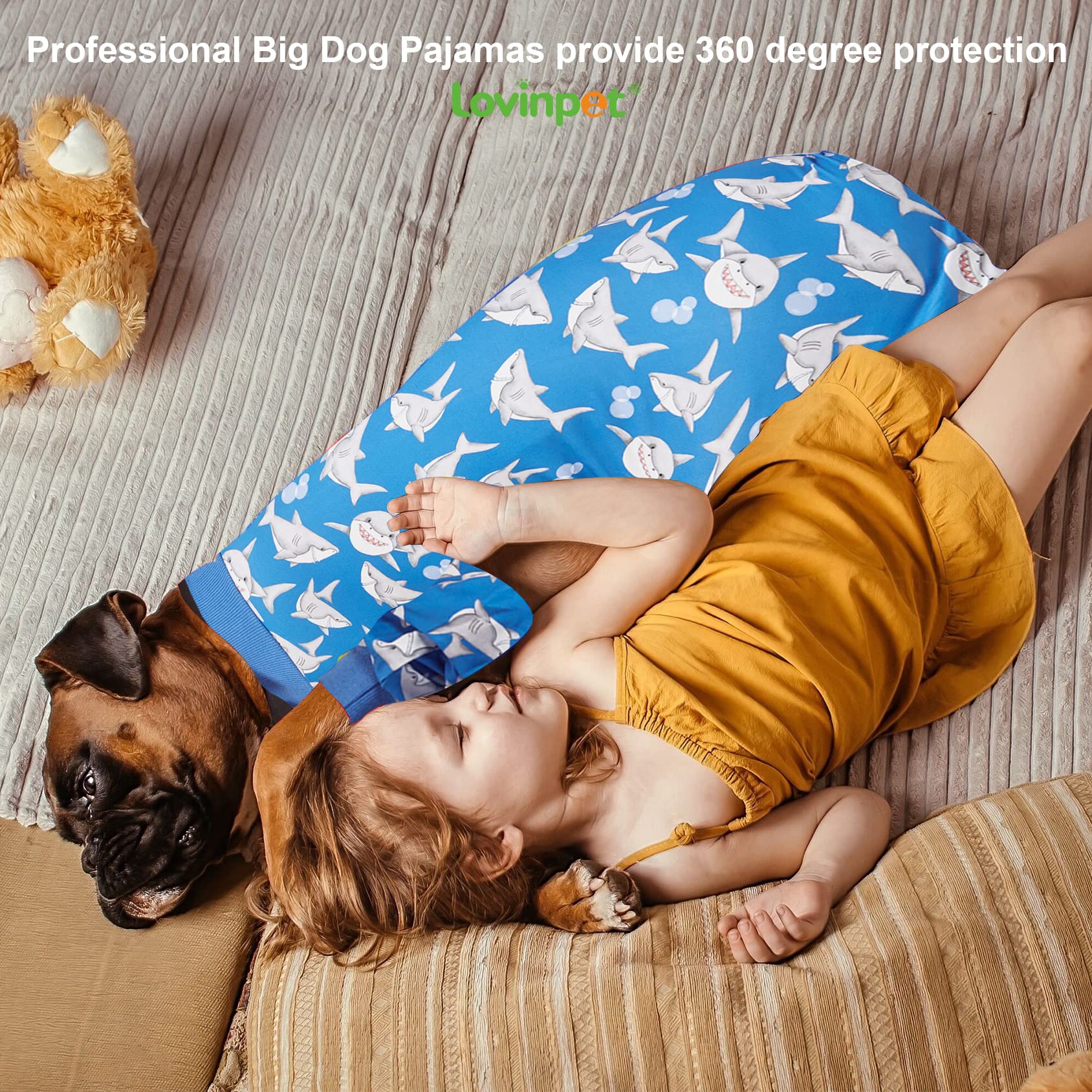 LovinPet lightweight stretch fabric enables flexible movement and breathability.