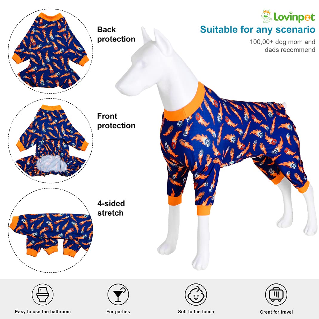 LovinPet lightweight stretchy fabric keeps large dogs comfortable all day.