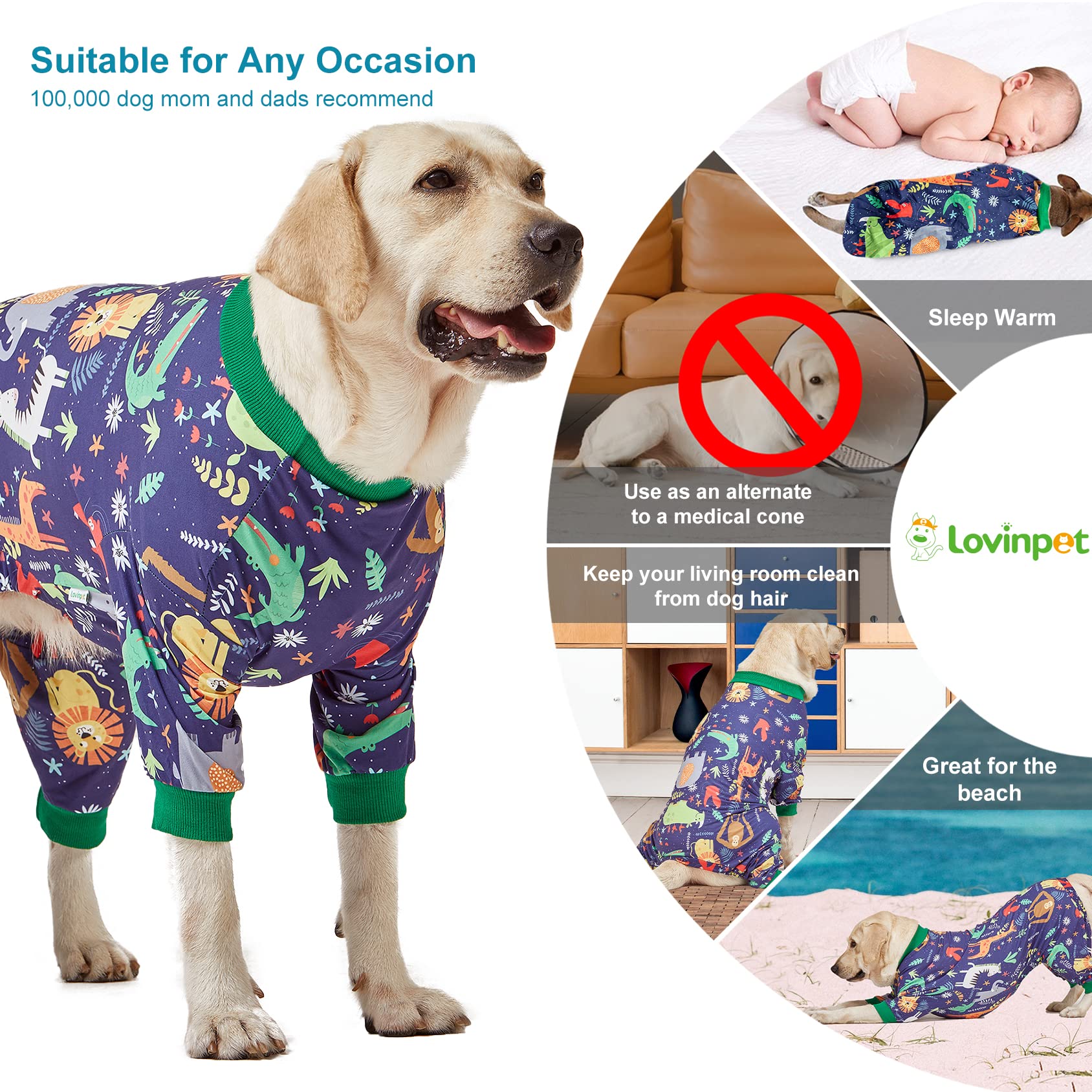 LovinPet night-time wear full-coverage image emphasizing warmth and restful sleep.