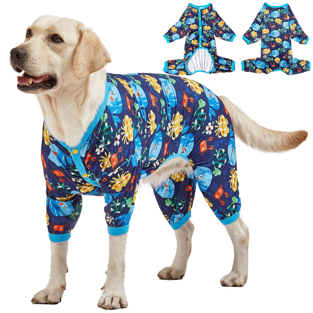 LovinPet Pajamas Marine Life print soft stretch knit for cozy everyday wear.
