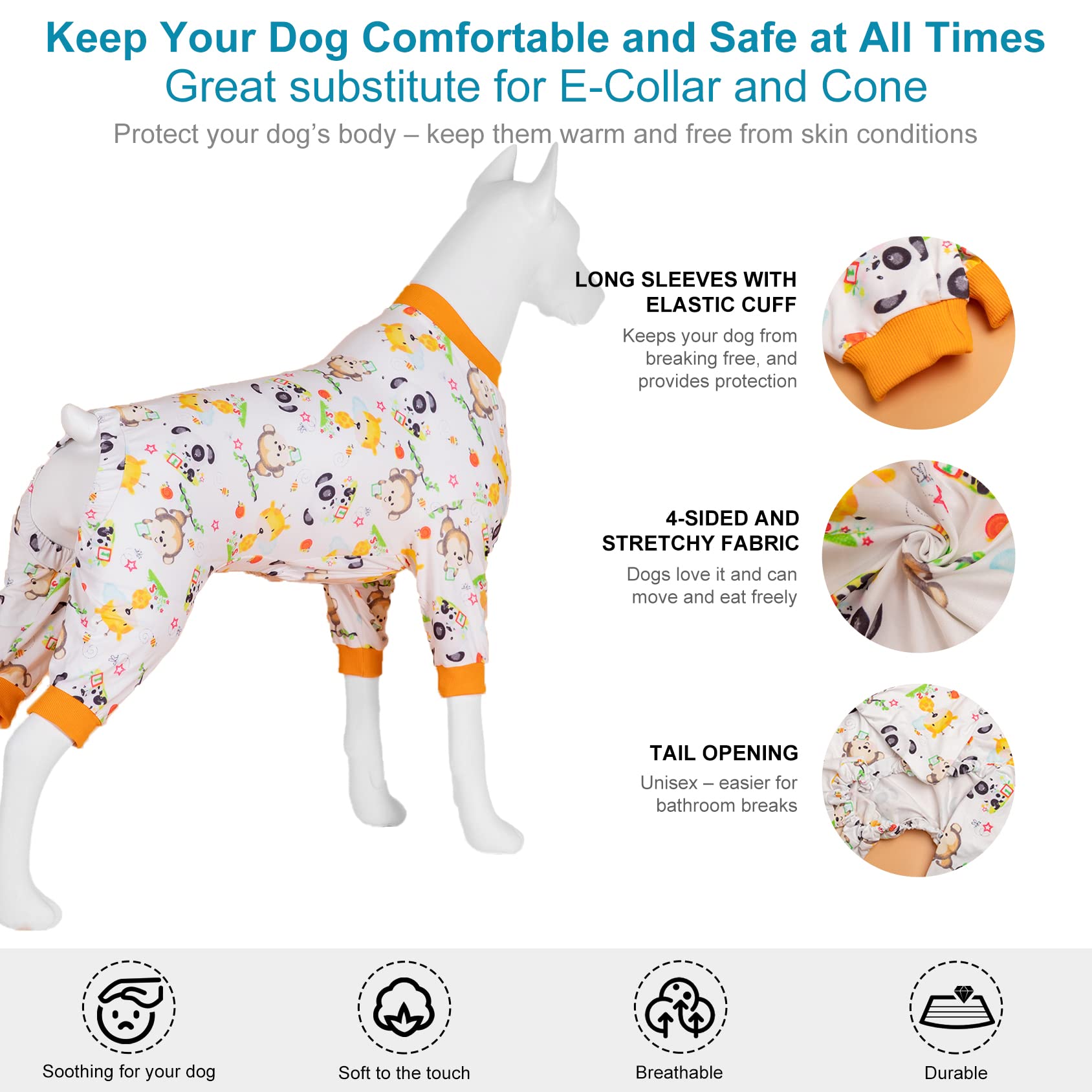 LovinPet Pitbull Mix Pajamas sleep-friendly design helps dogs rest through seasons.