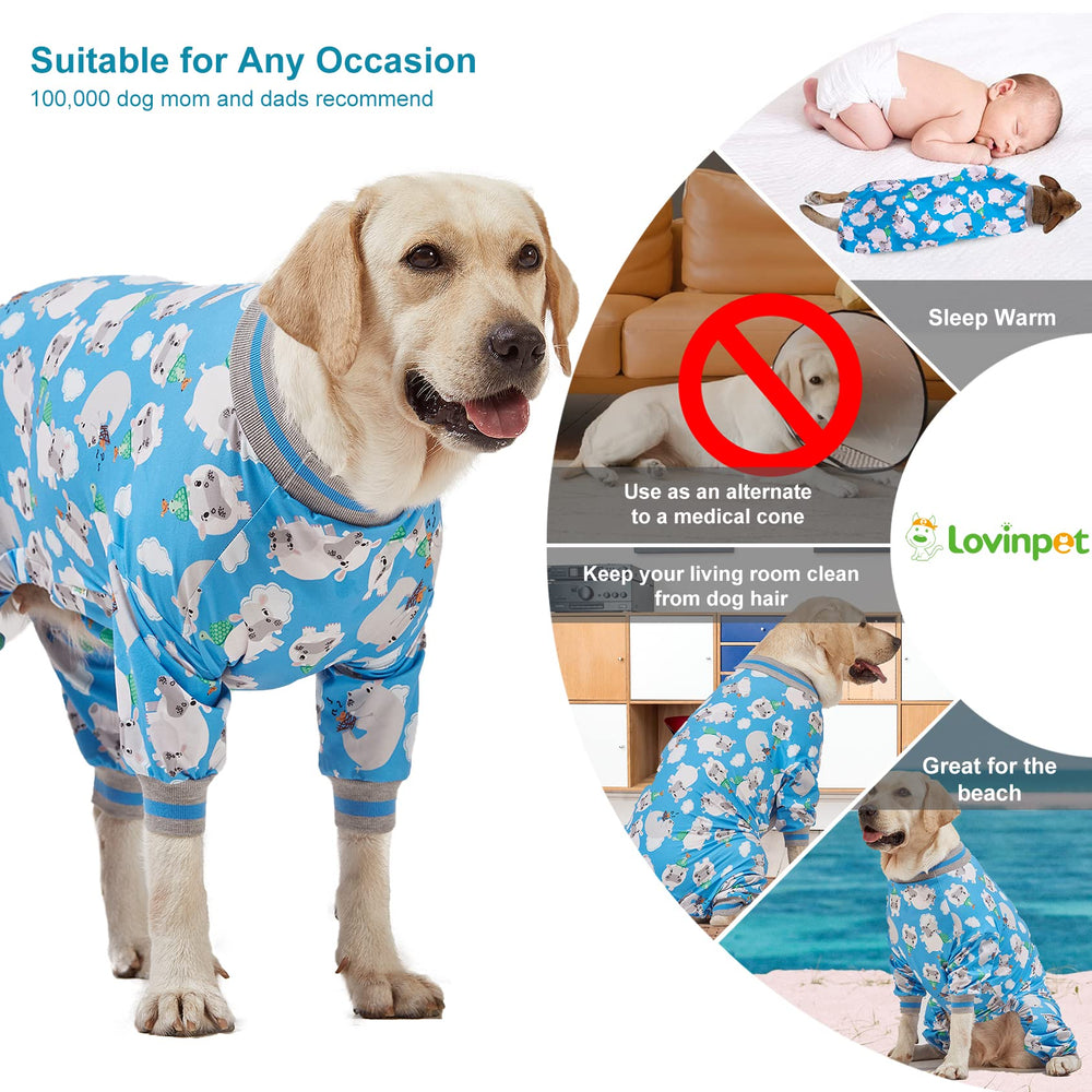 LovinPet Pitbull Outfit, pijama anti-shedding ayuda a reducir pelo suelto