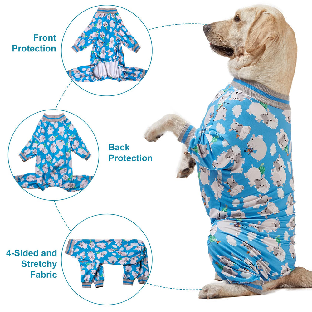 LovinPet Pitbull Outfit, pijama para piel sensible protección suave